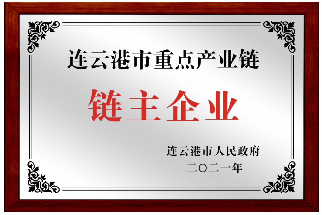 2021年8月31日，江蘇鷹游紡機公司被授予連云港市重點產業鏈鏈主企業